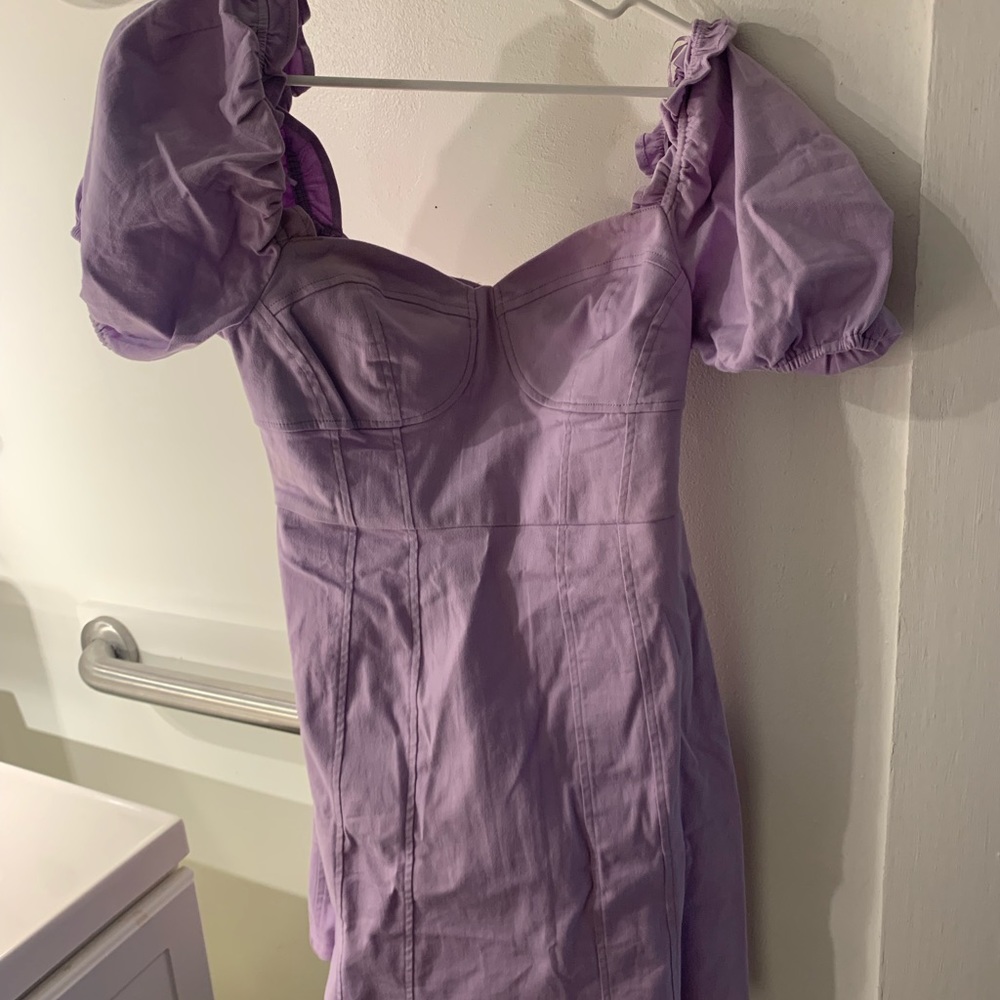 ASTR The Label Light Purple Babydoll Dress